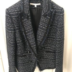 Veronica Beard Cooke Tweed Dickey Jacket